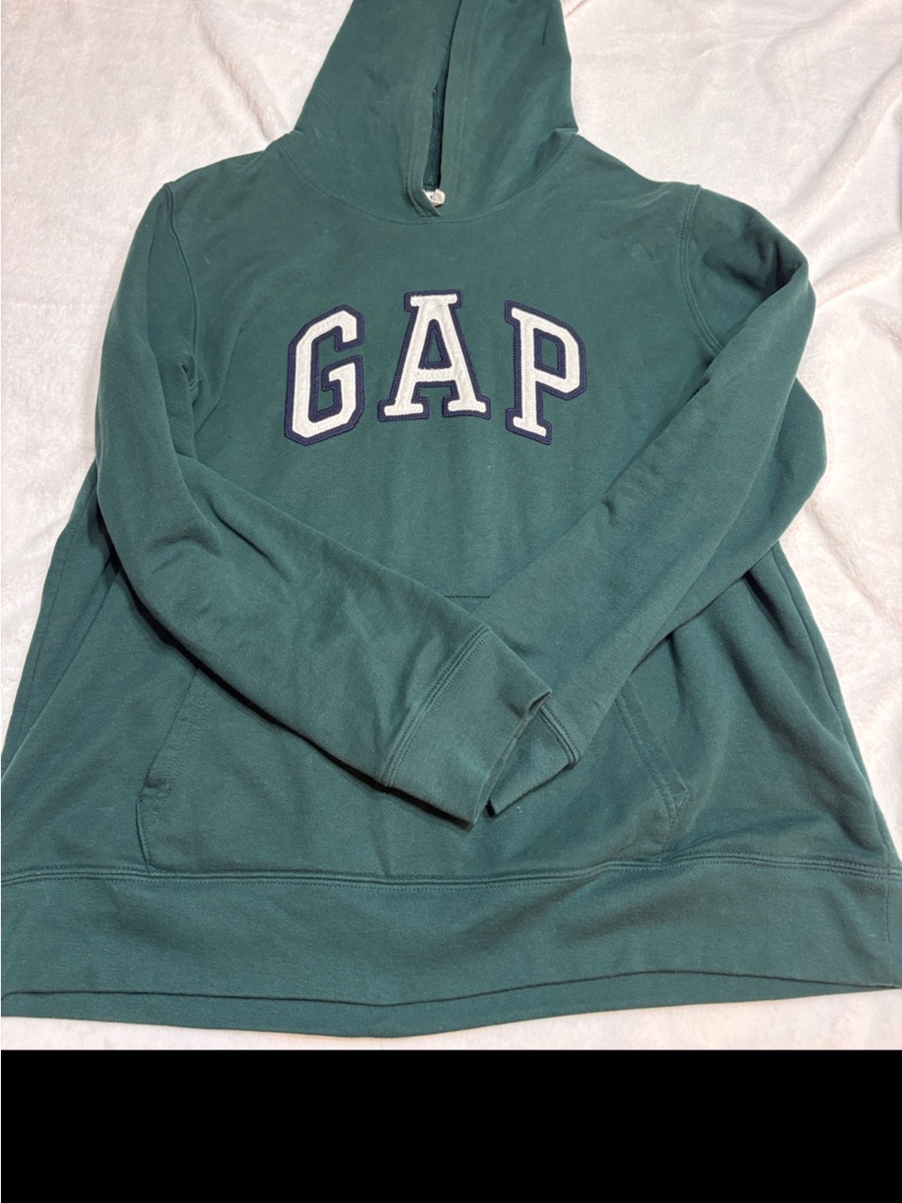 GAP Forest Green Hooded Pullover with Logo Tag